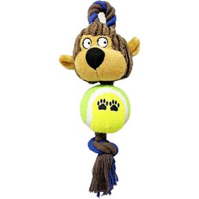 لعبة مضغ للكلاب من برودانس، ألعاب مضغ تصدر صوتًا للتسنين، ألعاب تفاعلية للكلاب، كرة للكلاب بحبل، قرد + كرة تنس in Kuwait