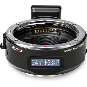 Viltrox EF-E5 Lens Adapter Auto Focus Lens Mount Ring Adapter Canon EOS EF EF-S Lens to Sony E Mount with OLED Screen a7r iv a7 iv a7 iii a7r iii a6500 in Kuwait
