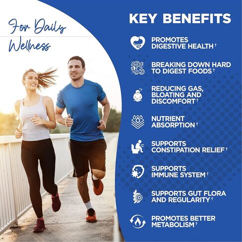 إنزيمات هيربامي الهضمية مع البروبيوتيك والبريبايوتكس، بوستبيوتيك، 60 كبسولة، تدعم صحة الجهاز الهضمي والجهاز الهضمي، وتعزز الجهاز المناعي in Kuwait