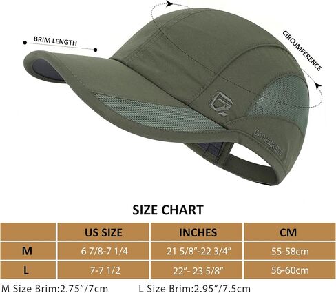 GADIEMKENSD Outdoor Running Hat Breathable Mesh 2PACK in Kuwait