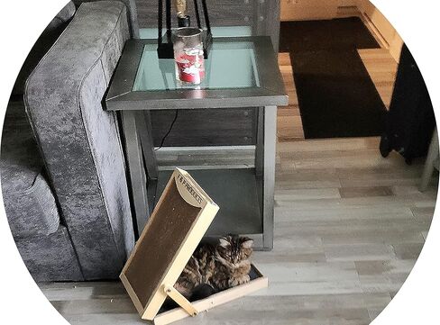 Best wood-built design for your cat is a vertical cat scratching post & horizontal flat scratching pad as 1. Comes with a reversible Cardboard scratch pad and Commercial grade carpet cat scratch board in Kuwait