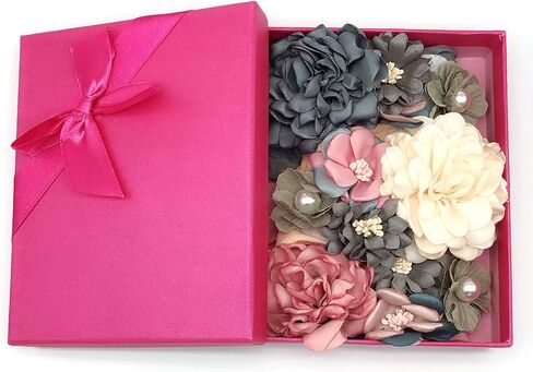 مجموعة صندوق هدايا من عصابات رأس وأقواس من النايلون للفتيات الصغيرات من إليسا ميراكل للأطفال حديثي الولادة in Kuwait