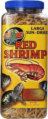 Zoo Med Large Sun-Dried Red Shrimp 5 oz - Pack of 4 in Saudi Arabia
