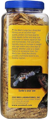 Zoo Med Large Sun-Dried Red Shrimp 5 oz - Pack of 4 in Saudi Arabia