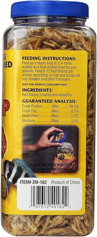 Zoo Med Large Sun-Dried Red Shrimp 5 oz - Pack of 4 in Saudi Arabia