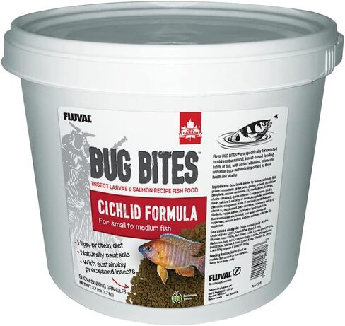 Fluval Bug Bites Cichlid Fish Food, Granules for Small to Medium Sized Fish, 3.74 lb., A6598 in Saudi Arabia