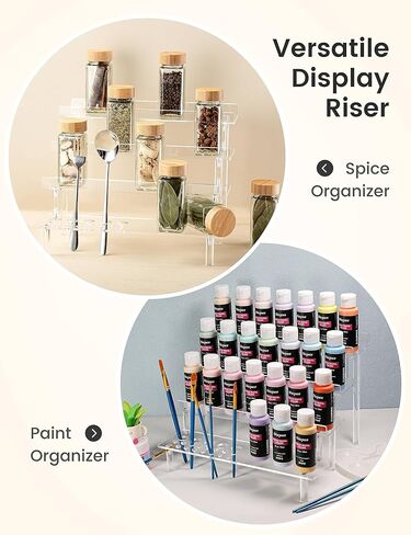 حامل أكريليك من هيش للعرض، حامل كولونيا منظم للعطور من 4 طبقات، حامل عرض لشخصيات لوشن المكياج، رف أكريليك للتنظيم والديكور in Kuwait