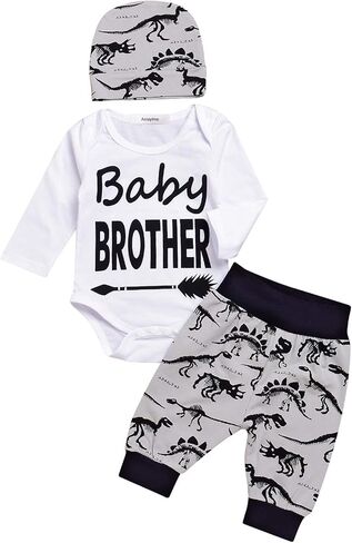 Aslaylme Baby Boy Outfit Newborn Coming Home Outfit Dinosaur Clothes in Kuwait