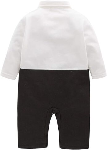 طفل رضيع السترة طويلة الأكمام رومبير شهم مع ربطة عنق الزي 2 قطعة مجموعات in Kuwait