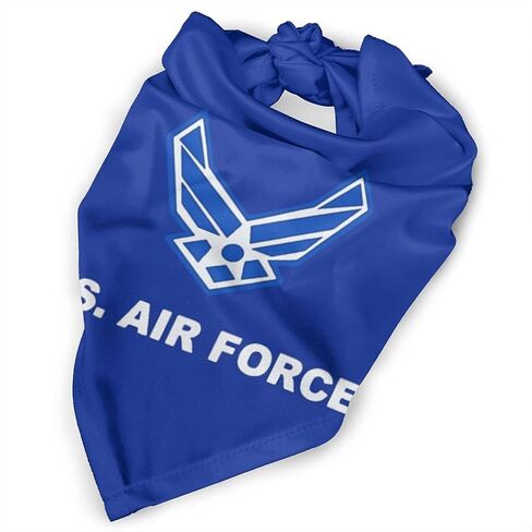 Air Force Military Flag Dog Bandana,Dog Bandanas Triangle Bibs Scarf Accessories for Small Medium Large Dogs Cats Pets Animals in Kuwait