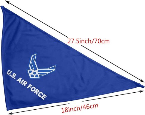 Air Force Military Flag Dog Bandana,Dog Bandanas Triangle Bibs Scarf Accessories for Small Medium Large Dogs Cats Pets Animals in Kuwait