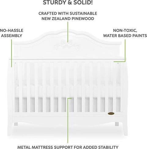 Sweetpea Baby Jasmine 4-in-1 Convertible Crib in Kuwait