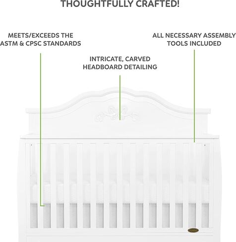 Sweetpea Baby Jasmine 4-in-1 Convertible Crib in Kuwait