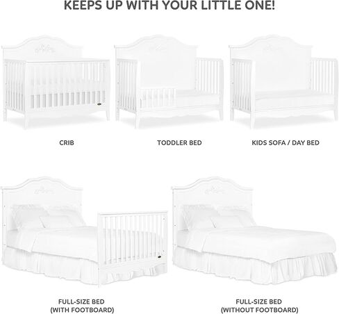 Sweetpea Baby Jasmine 4-in-1 Convertible Crib in Kuwait