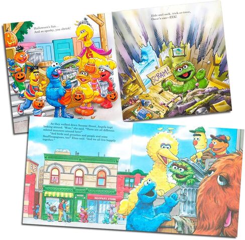 Sesame Street Board Books Set Toddlers Babies Bundle ~ Pack of 12 Chunky My First Library Board Book Block with Stickers (Elmo Books for Infants) in Kuwait