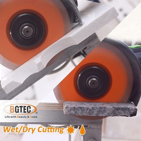 BGTEC Diamond Saw Blade, 5"/125mm Granite Cutting Disc for Circular Saw Cutting Marble, Concrete,Masonry,Ceramic,Porcelain,2pcs in Saudi Arabia