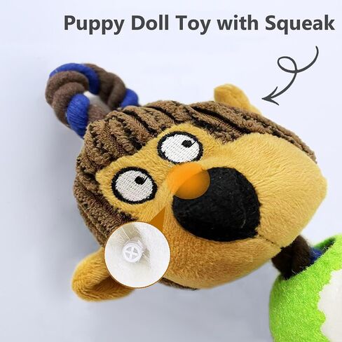 لعبة مضغ للكلاب من برودانس، ألعاب مضغ تصدر صوتًا للتسنين، ألعاب تفاعلية للكلاب، كرة للكلاب بحبل، قرد + كرة تنس in Kuwait