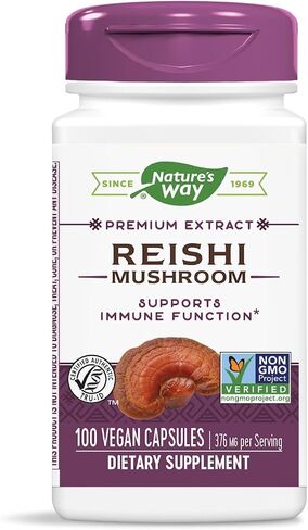 Nature’s Way Reishi Mushroom Supports Immune Function* Non-GMO Project Verified Adaptogenic* 100 Capsules in Saudi Arabia