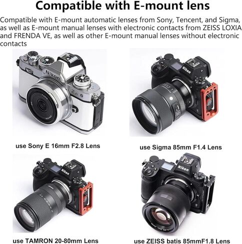 محول عدسة التركيز التلقائي Megadap ETZ21 PRO فتحة إلكترونية مدمجة متوافقة مع كاميرا Nikon Z Zf Z9 Z8 Z7 Z6 Z7II Z6II Z5 Z50 ZFC لعدسات سلسلة Sony FE Sigma Tamron FE in Kuwait