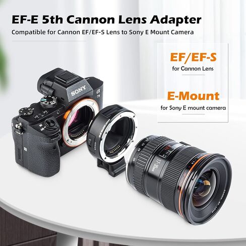 Viltrox EF-E5 محول العدسة التركيز التلقائي عدسة جبل حلقة محول عدسة Canon EOS EF EF-S إلى Sony E Mount مع شاشة OLED a7r iv a7 iv a7 iii a7r iii a6500 in Kuwait