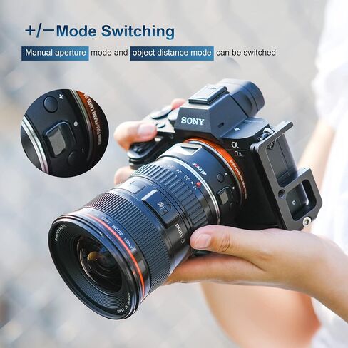 Viltrox EF-E5 محول العدسة التركيز التلقائي عدسة جبل حلقة محول عدسة Canon EOS EF EF-S إلى Sony E Mount مع شاشة OLED a7r iv a7 iv a7 iii a7r iii a6500 in Kuwait
