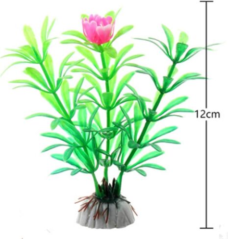 10 قطع من نباتات حوض السمك الاصطناعية، حجم صغير 2 الى 4.5 انش ارتفاع تقريبي لتزيين حوض السمك ديكور المنزل البلاستيك in Kuwait