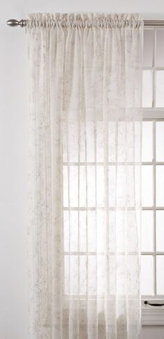 Stylemaster Renaissance Home Fashion Reese Embroidered Sheer Layered Scalloped in Kuwait