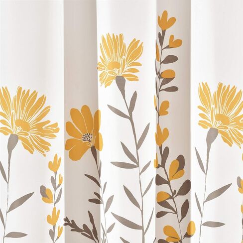 Lush Decor Aprile Light Filtering Window Curtain Panels, Pair, 52" W x 84" L, Blush - Floral Curtains - Pretty Pink Flower Print - Cottage, French Country & Farmhouse Window Decor in Saudi Arabia