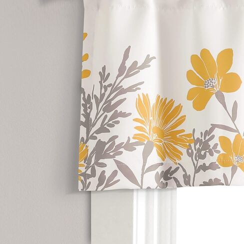 Lush Decor Aprile Light Filtering Window Curtain Panels, Pair, 52" W x 84" L, Blush - Floral Curtains - Pretty Pink Flower Print - Cottage, French Country & Farmhouse Window Decor in Saudi Arabia