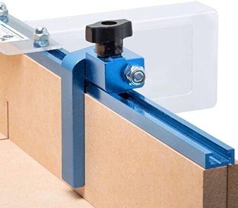 مسار POWERTEC 71857 مقاس 24 بوصة × 2 عالمي على شكل حرف T مع قطعة واحدة مقاس 3 بوصات على شكل حرف T لأعمال النجارة، مسار T مزدوج القطع مع توقف فليب السياج in Kuwait