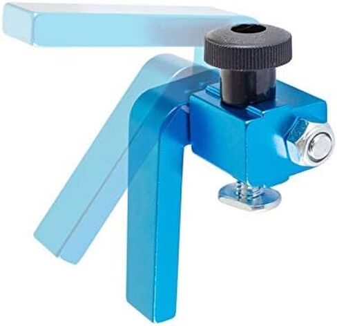 مسار POWERTEC 71857 مقاس 24 بوصة × 2 عالمي على شكل حرف T مع قطعة واحدة مقاس 3 بوصات على شكل حرف T لأعمال النجارة، مسار T مزدوج القطع مع توقف فليب السياج in Kuwait