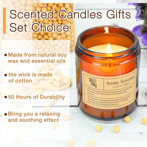 MTLEE 12 Pack Candles for Home Scented 84oz 600 Hour Long Lasting in Total Soy Wax Candles Gifts Jar Candles in Bulk Aromatherapy Candles Gifts for Women Valentine Birthday Mother's Day Present in Saudi Arabia