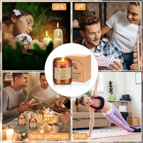 MTLEE 12 Pack Candles for Home Scented 84oz 600 Hour Long Lasting in Total Soy Wax Candles Gifts Jar Candles in Bulk Aromatherapy Candles Gifts for Women Valentine Birthday Mother's Day Present in Saudi Arabia