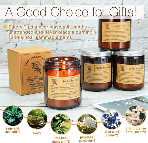 MTLEE 12 Pack Candles for Home Scented 84oz 600 Hour Long Lasting in Total Soy Wax Candles Gifts Jar Candles in Bulk Aromatherapy Candles Gifts for Women Valentine Birthday Mother's Day Present in Saudi Arabia