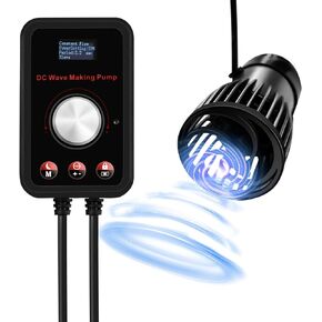 CONQUERALL 520-2600GPH 15W Wave Maker 24V DC متعدد الزوايا اتجاه موجة جيبية تقنية تدفق كبيرة لخزان الأسماك وحوض السمك في المياه العذبة والمياه المالحة