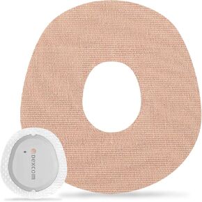 G7 Adhesive Patches Waterproof 20 Pack Overpatch for G7 Flexible Pre-Cut Tape Hypoallergenic & Latex-Free G7 Overlay Patch for 10 Days Long Stay CGM Tape, Beige