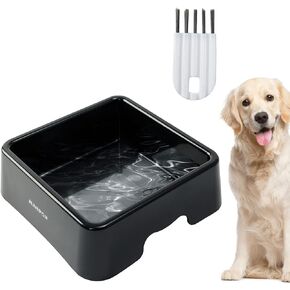 JUNSPOW Slow Feeder Dog Bowls Large Dogs Bowl Dog Water Bowl Large Medium Breed Dog Food Bowls Slow Eat Feeder Pet Slower Food Feeding Bowls Preventing Choking Anti-Gulping in Kuwait