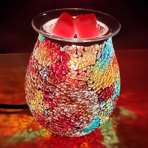 جهاز تسخين إذابة الشمع، جهاز تسخين الشمع الكهربائي لمكونات ضوء الشمع المعطر، جهاز تسخين الزيت المعطر، موقد الشمع العطري، جهاز تسخين جهاز تسخين الفسيفساء - هدية مثالية لحفلات الزفاف، والمنتجعات الصحية in Kuwait