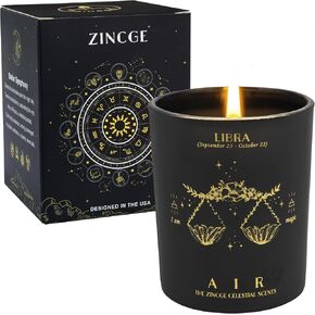 Virgo Candle for Women, ZINCGE Zodiac Sign Virgo Gifts for Men Candle Astrology Gifts, August Birthday Gifts, Scented Candles for Men Christmas Gifts, Soy Candles for Home Scented in Saudi Arabia