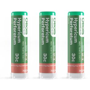OLLOIS Hypericum Perforatum 30c Organic, Lactose-Free, Kosher Homeopathic Medicine, 80 Pellets (Pack of 3) in Kuwait