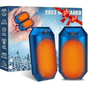 2 Pack Hand Warmers Rechargeable, Electric Hand Warmer Reusable, USB Handwarmers,Outdoor/Indoor/Golf/Camping/Hunting/Pain Relief/Watch Football/Baseball/Warm Gifts for Men Women Kid Birthday Christmas in Saudi Arabia