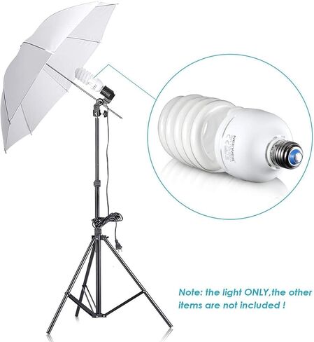 SLOW DOLPHIN Photo CFL Full Spectrum Light Bulb, 45W 5500K CFL Daylight Photography Photo Video Studio Lighting (3PCS) in Kuwait