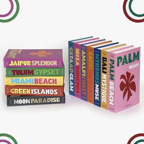 3 Pieces Fashion Decorative Book - Home Decor Bookshelf Coffee Table Display Shelves Living Room - Colorful Room Decor Decorative Books Home Decorations – Fake Books for Decoration in Saudi Arabia