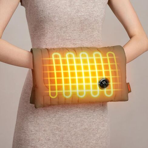 JISULIFE تدفئة اليد قابلة لإعادة الشحن، حقيبة قابلة للطي لتدفئة اليد مع بنك الطاقة، 6 مستويات تسخين، كمامة يد ساخنة، وسادة تسخين سريعة بدون ماء، هدايا للنساء، مناسبة لكرة القدم، والتخييم، والمشي لمسافات طويلة in Kuwait