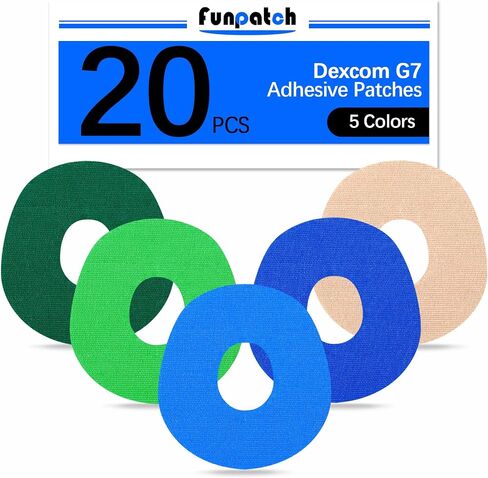 G7 Adhesive Patches Waterproof 20 Pack Overpatch for G7 Flexible Pre-Cut Tape Hypoallergenic & Latex-Free G7 Overlay Patch for 10 Days Long Stay CGM Tape, Beige in Saudi Arabia
