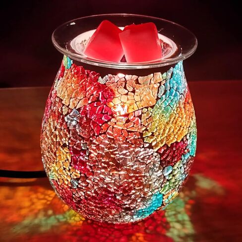 جهاز تسخين إذابة الشمع، جهاز تسخين الشمع الكهربائي لمكونات ضوء الشمع المعطر، جهاز تسخين الزيت المعطر، موقد الشمع العطري، جهاز تسخين جهاز تسخين الفسيفساء - هدية مثالية لحفلات الزفاف، والمنتجعات الصحية in Kuwait