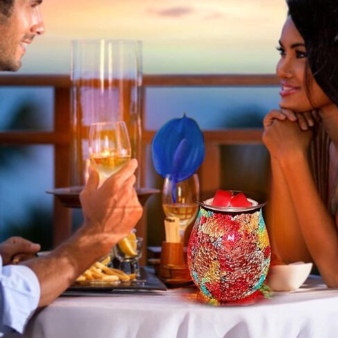 جهاز تسخين إذابة الشمع، جهاز تسخين الشمع الكهربائي لمكونات ضوء الشمع المعطر، جهاز تسخين الزيت المعطر، موقد الشمع العطري، جهاز تسخين جهاز تسخين الفسيفساء - هدية مثالية لحفلات الزفاف، والمنتجعات الصحية in Kuwait