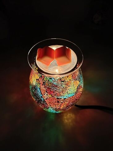 جهاز تسخين إذابة الشمع، جهاز تسخين الشمع الكهربائي لمكونات ضوء الشمع المعطر، جهاز تسخين الزيت المعطر، موقد الشمع العطري، جهاز تسخين جهاز تسخين الفسيفساء - هدية مثالية لحفلات الزفاف، والمنتجعات الصحية in Kuwait