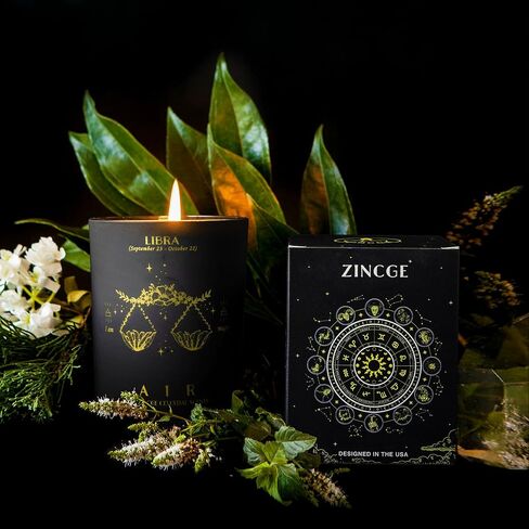 شمعة الجدي للنساء، ZINCGE زودياك تسجيل هدايا الجدي للرجال شمعة هدايا التنجيم، هدايا عيد ميلاد ديسمبر، الشموع المعطرة للرجال هدايا عيد الميلاد، شموع الصويا للمنزل المعطرة in Saudi Arabia