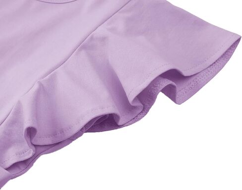 Dutebare Toddler Girl Sleeveless Dress Ruffle Trim Backless Belted Swing A-line Kids Casual Sundress in Saudi Arabia
